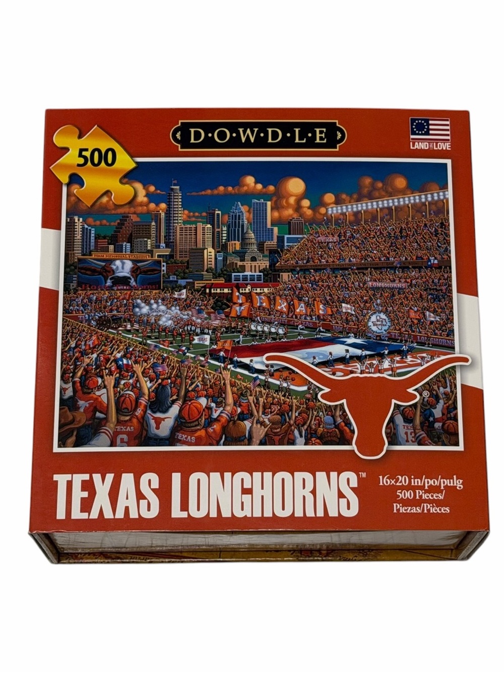 Dowdle Texas Longhorns 500-Piece Jigsaw Puzzle - Orange